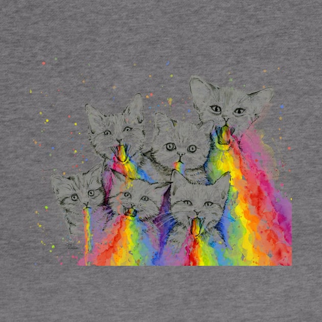 Kittens Puking Rainbows by Olechka